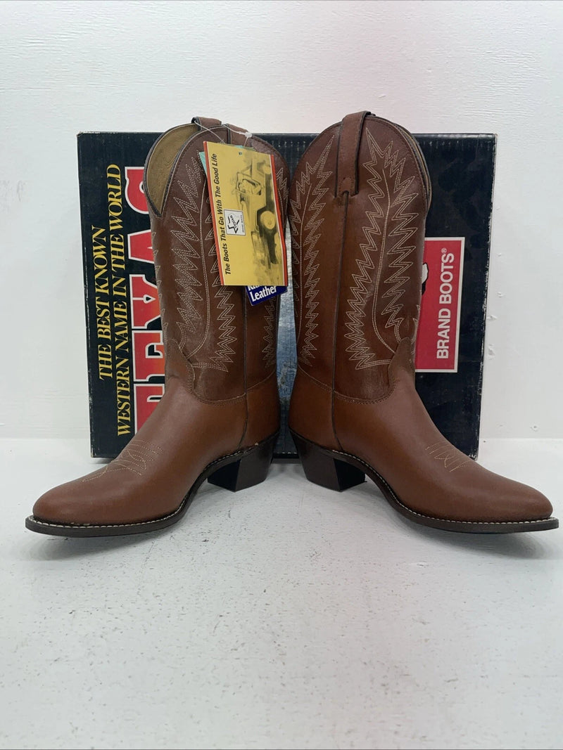 New Women’s Brown Texas Brand Cowboy Boots. 4501 8.5 8 1/2 M. 15-33