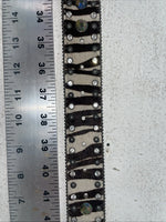 New Black And White Genuine Leather Nocona Rainbow Bling M Belt #1330999 Z-10