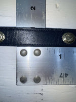 New Blue Genuine Leather Wright Gold Pendent 30” Belt #10493 JJ-139