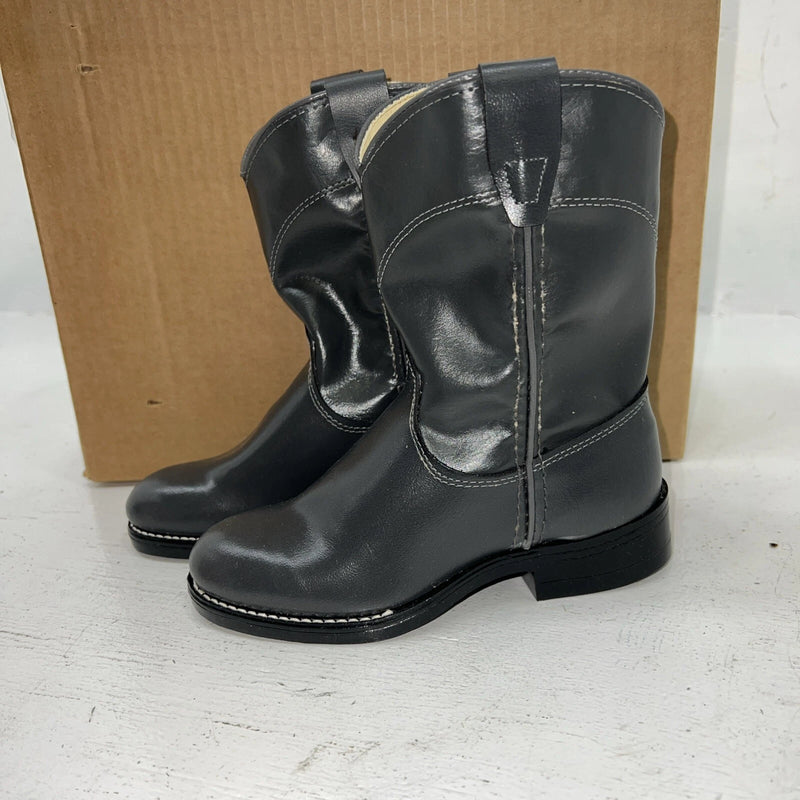 New Children’s Gray Bronco Cowboy Boots. S200 11 D. 24-75