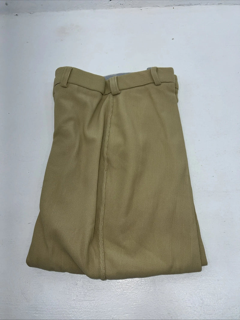 New Women’s Tan ABETTA English Breeches. 34 L  912BEL34 Knee Patch C-29