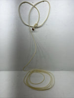 New Tough 1 White Lariat 7/16” X 30” Med Lay Rope #58-256-0-0 U-15