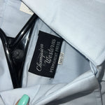 New Men’s Champion Western Blue Long Sleeve Pearl Snap 14.5 X 32 Small B-50
