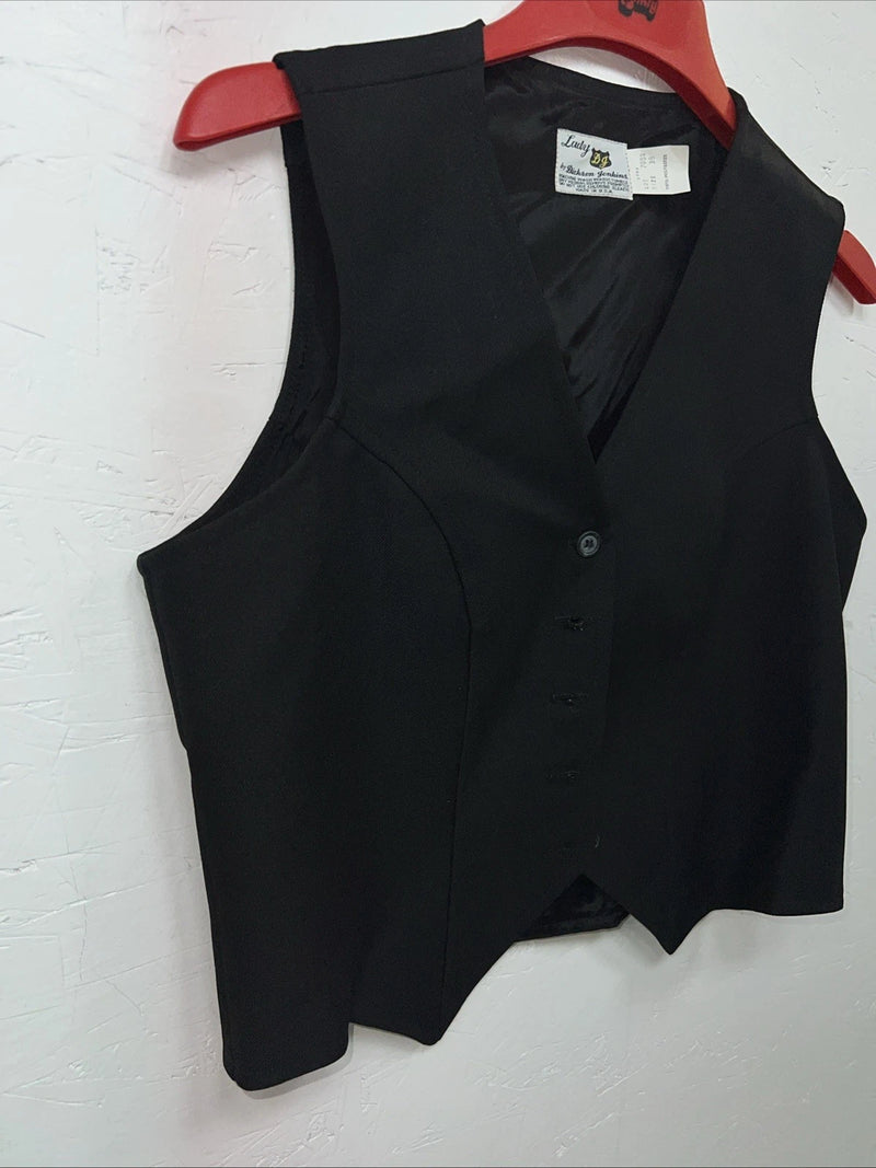 New Women’s Dickson Jenkins Black Show Vest Medium #7055 UU-37