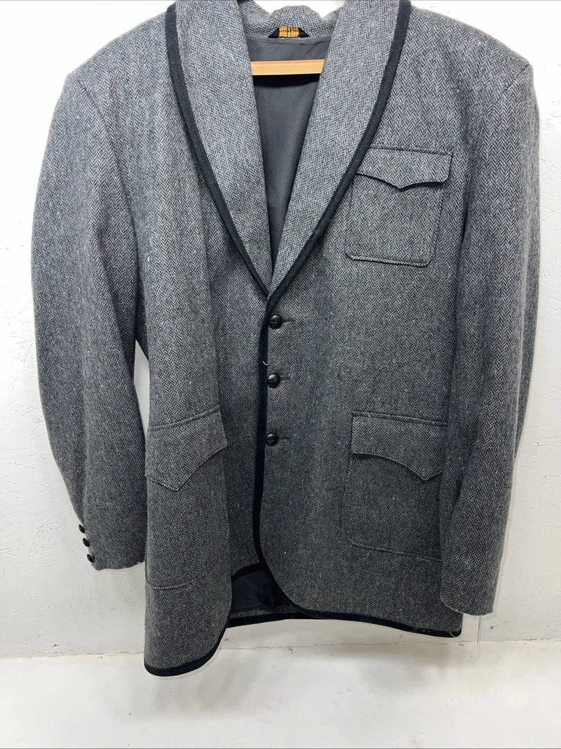 New Men’s Pioneer Wear Grey Suit Jacket 46L #12556 T-601