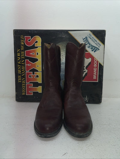 New Men’s Red Texas Brand Cowboy Boots. 8963 9 D. 4-13