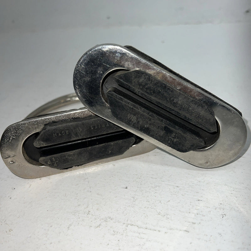 New Tough 1 Chrome Plated Iron 4 1/2” English Stirrups #24-946 D-500