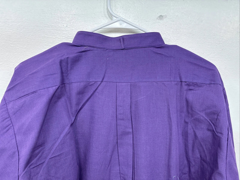 New Wayne Scott Purple Long Sleeve Button Up English Shirt XL MM-118