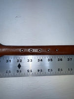New Brown Genuine Leather Weaved 34” Belt #6520 JJ-67