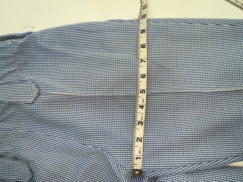 New Vintage Blue Checkered Dickson Jenkins Polyester Pants #536 ZZ-41