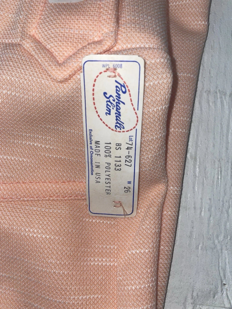 New Vintage Pink Panhandle Slim Polyester Pants #74627 XX-22
