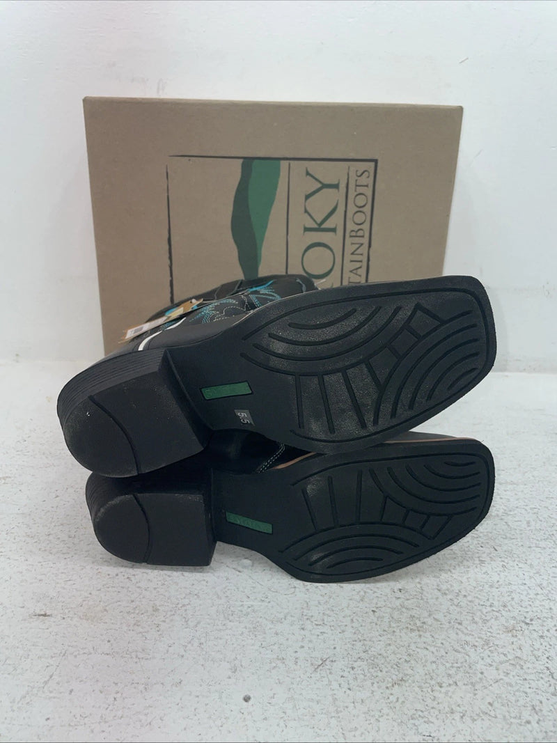 New Men’s Black Smoky Mountain Cowboy Boots. 3343 Y 5.5 5 1/2. 2-77