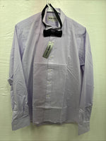 New Wayne Scott Purple Long Sleeve Bottom Up English Shirt Medium X-95