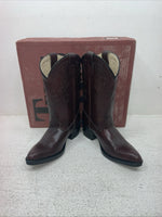 New Kids Cherry Black Texas Brand Cowboy Boots. C 202 1.5 1 1/2 D. 23-124