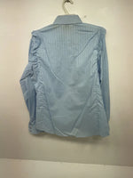 New Women’s Blue Ely Long Sleeve Pearl Snap Shirt M #14119 3B-22
