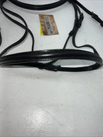New Equiroyal Black Brown Full English Bridle With Reins #21-9556 Y-28