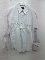 New Men’s Champion Western White Long Sleeve Pearl Snap 16 Large DD-42
