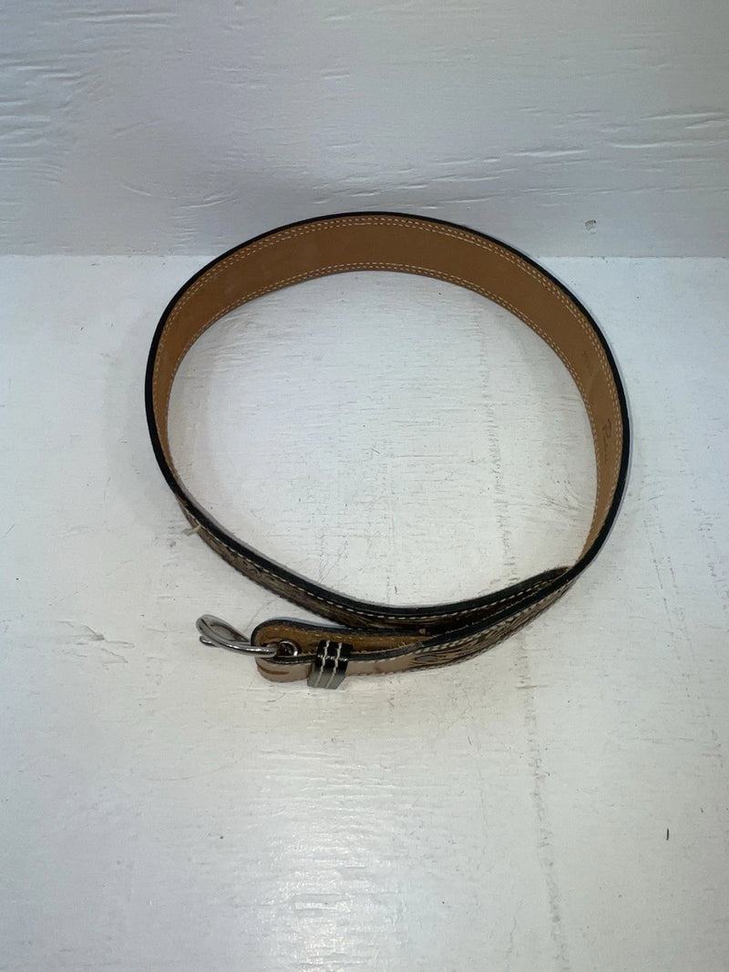 New Brown Genuine Leather Perkies Tooled 32” Belt #7512 NN-13 