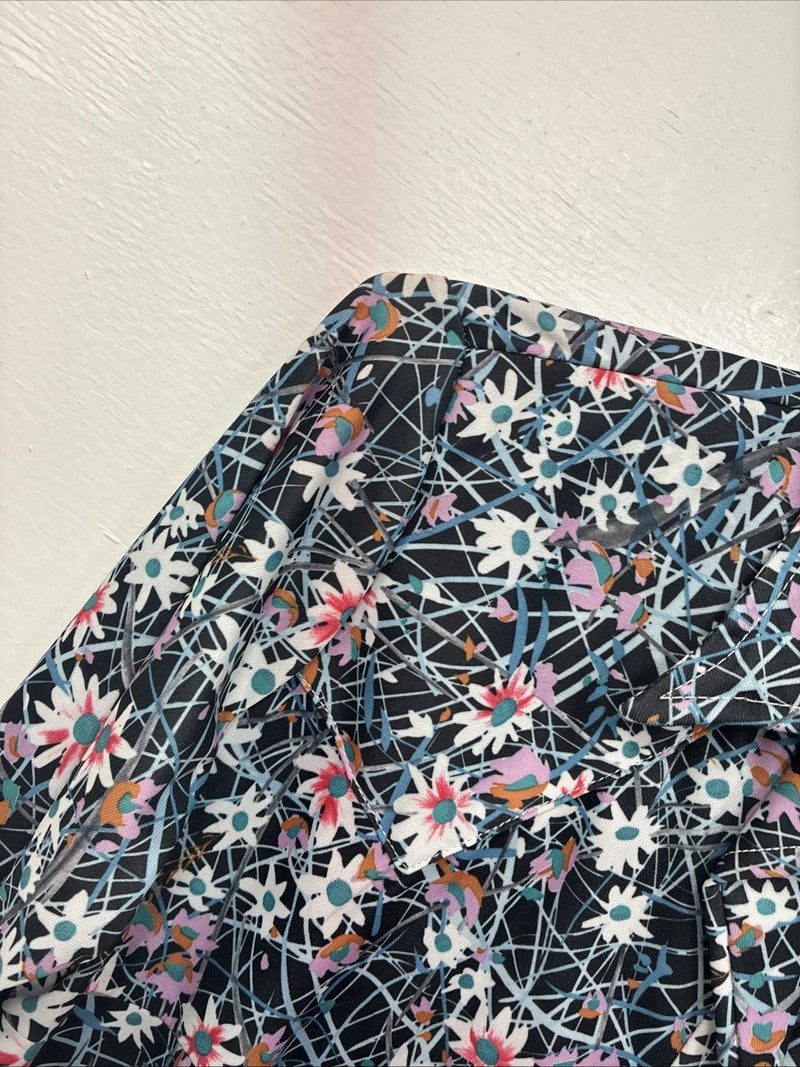 New Women’s Dickson Jenkins Multicolor Long Sleeve Pearl Snap Size 30 KK-1