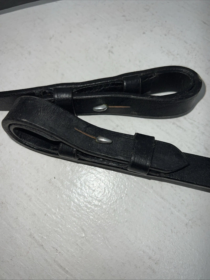 New Silver Fox Black Genuine Leather Braided 60” English Reins #20-8578-2 Y-21