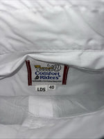 New Women’s White Tough 1 Comfort Riders Sleeveless Riding Shirt. 40 D-33
