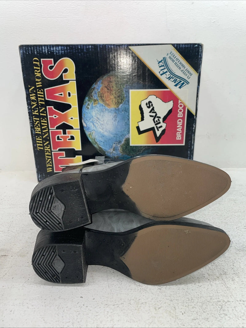 New Men’s Gray Texas Brand Cowboy Boots. 1202 6.5 6 1/2 E E. 1-39