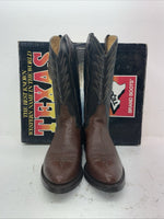 New Men’s Brown Texas Brand Cowboy Boots. 251527503 11 D. 8-87