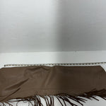 NOS Brown Show Chaps With Fringe Adjustable Waist 33” I-64