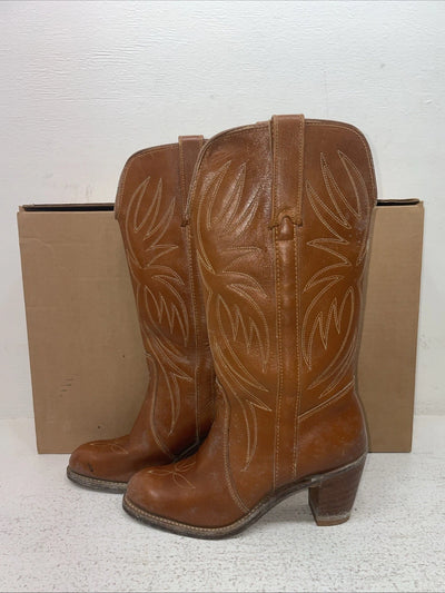 New Women’s Brown Miss Capezio Cowboy Boots. L 474 5 M. 2-67