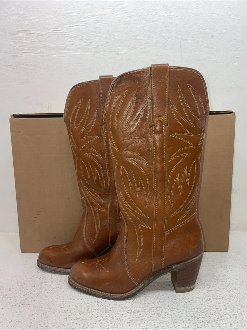New Women’s Brown Miss Capezio Cowboy Boots. L 474 5 M. 2-67