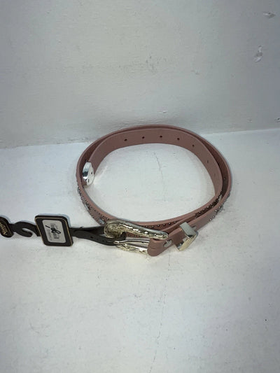 New Pink Genuine Leather Nocona Silver Bling 32” Belt #N1344999 Z-50