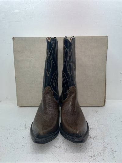 New Men’s Brown Rodeo Cowboy Boots. M 4010 10 D. 7-52