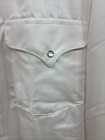 New Men’s Panhandle Slim White Long Sleeve Pearl Snap 18.5 2XL AA-114