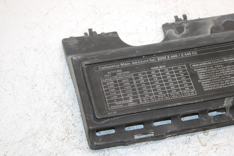 02 Arctic Cat Z 440 Oem Tool Tray Cover 1670-049 SAS12
