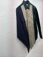 New Men’s Cowboy Thread Multiple Color Button Up Long Sleeve Shirt Medium K-22