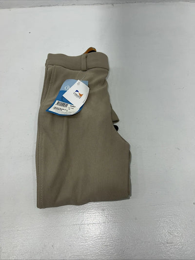 New Children’s Tan Ovation Fineline Knee Patch English Pants. 12 464837 D-49