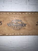 New Brown Genuine Leather Wright Tooled 20” Belt #10235 NN-92