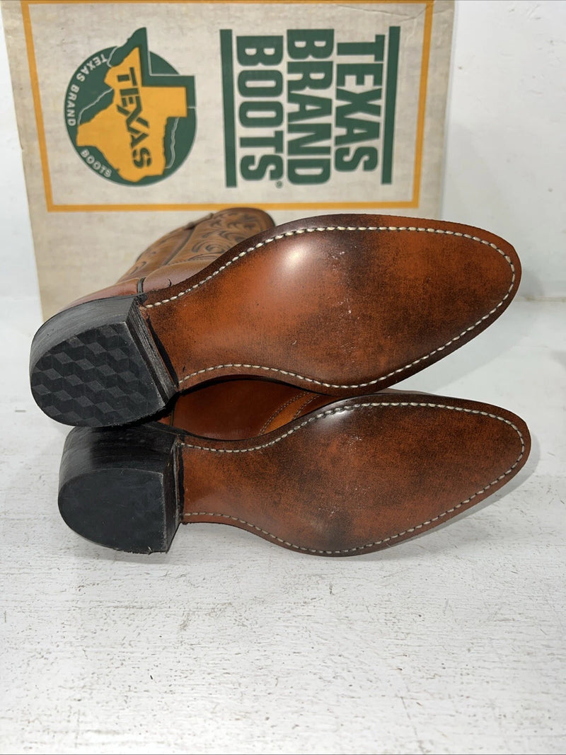 New Women’s Brown Texas Brand Cowboy Boots. L 144 6.5 6 1/2 M. 19-124