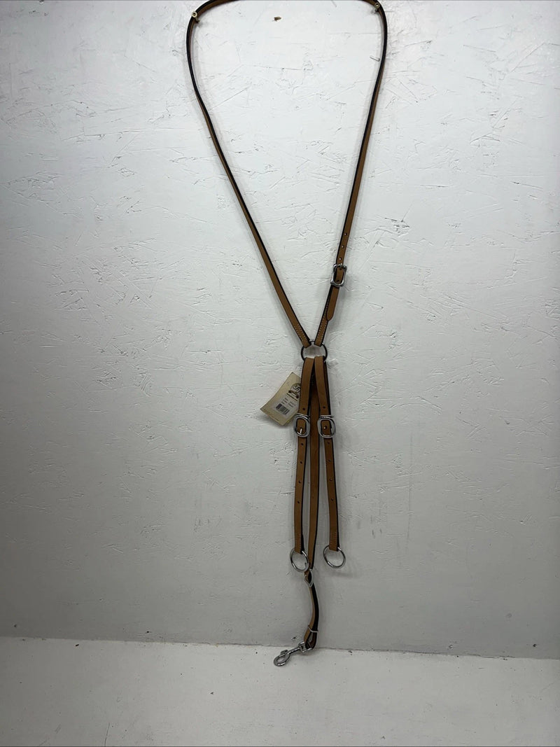 New Royal King Light Oil Brown Leather Running Martingale #53-4275 BB-46