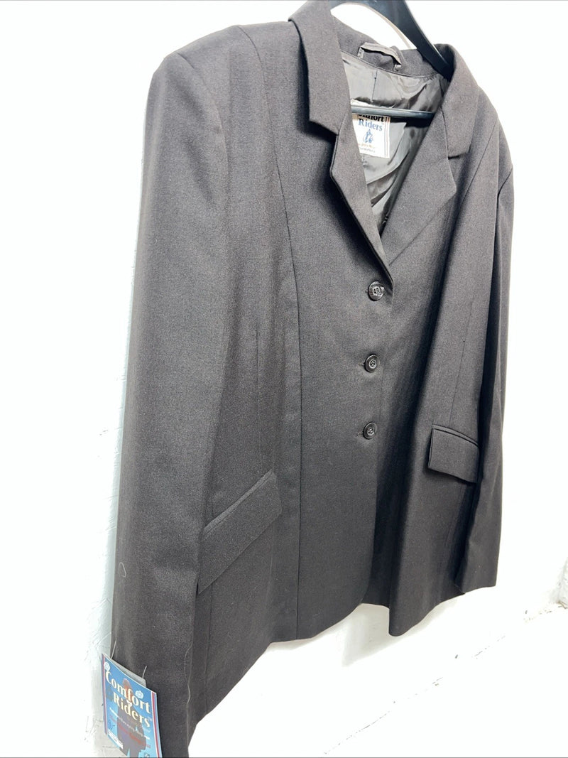 New Women’s Comfort Riders Brown Hunt Meister Riding Coat 22R V-603