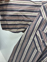 New Men’s ELY Cattleman Multiple Color Strip Short Sleeve Pearl Snap XL J-36