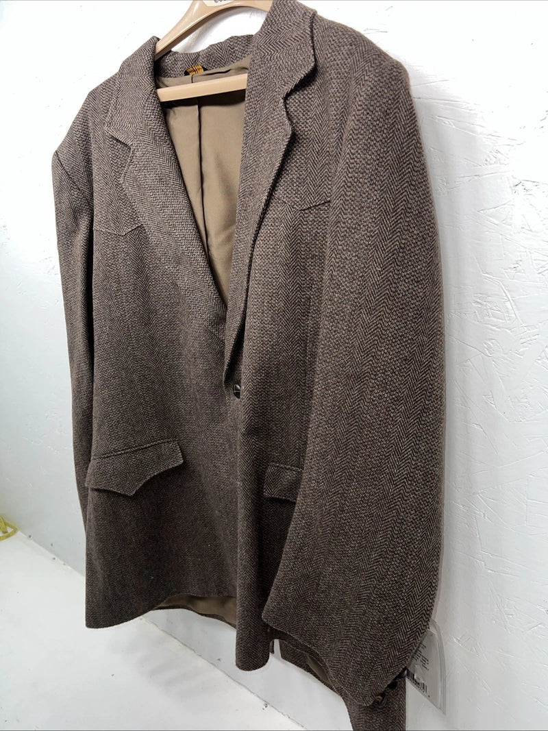 New Men’s Pioneer Wear Brown Suit Jacket 48 #12580 T-608