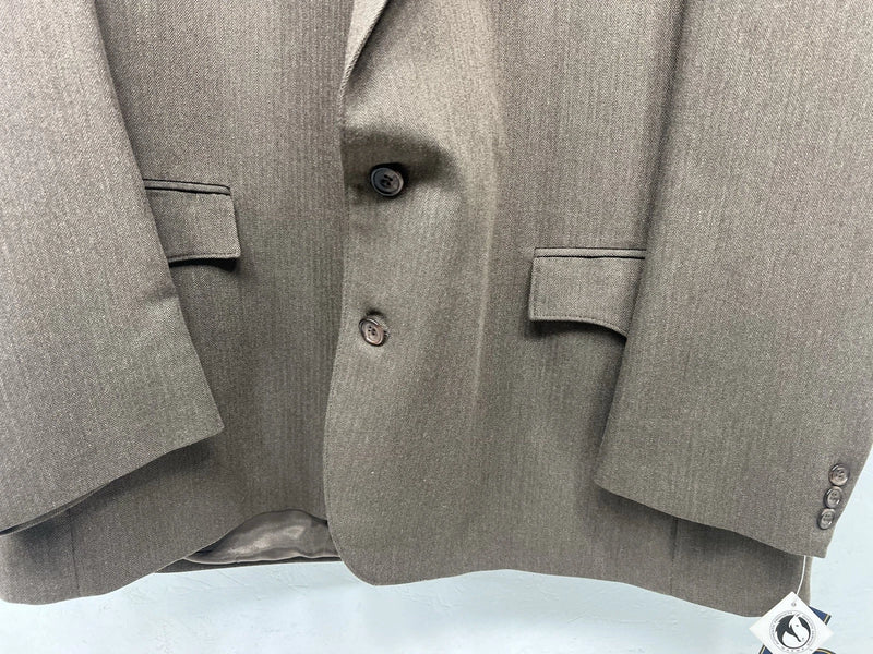 New Men’s Circle S Brown Suit Jacket 52R #24244 W-602