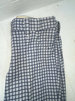 New Vintage Blue Checkered Polyester Pants #5450087 NN-153