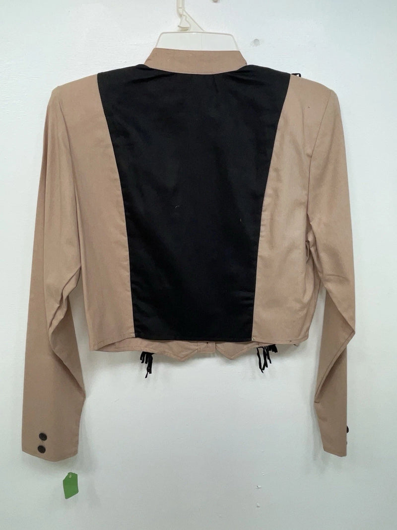 New Women’s Brown With Fringe 1849 Authentic Ranchwear  Button Up 3B-111
