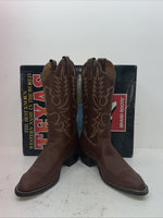 New Mens Brown Texas Brand Cowboy Boots. 7404 10 D. 7-17