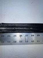 New Black Genuine Leather Weaved 26” Belt #76328 JJ-122