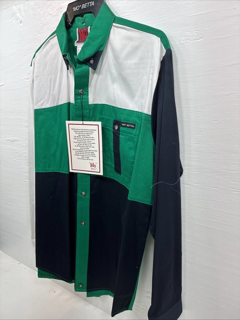 New Men’s “MO” Beta Shirts Multiple Color Long Sleeve Button Up XL F-108