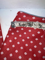 New Vintage Red Polka Dot Polyester Pants SS-67