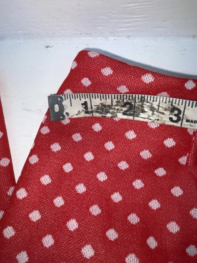 New Vintage Red Polka Dot Polyester Pants SS-67